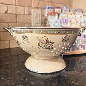 Vintage Disney World At Home Collection Winnie The Pooh Enameled Strainer